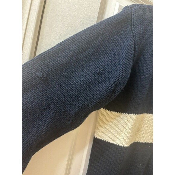 VTG Y2K Polo Jeans Co Ralph Lauren Sweater Womens SMALL Flag Knit Fits Small - Picture 4 of 9